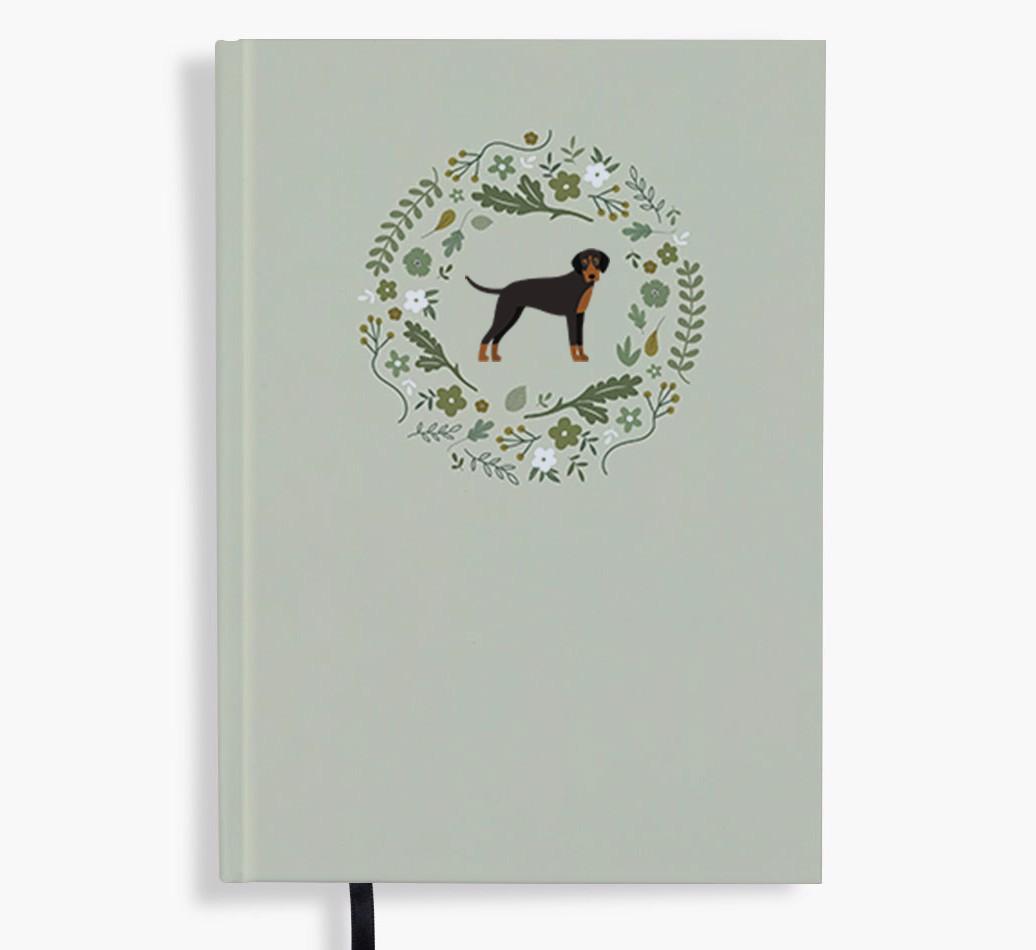 Floral Wreath: Personalised {breedFullName} Notebook