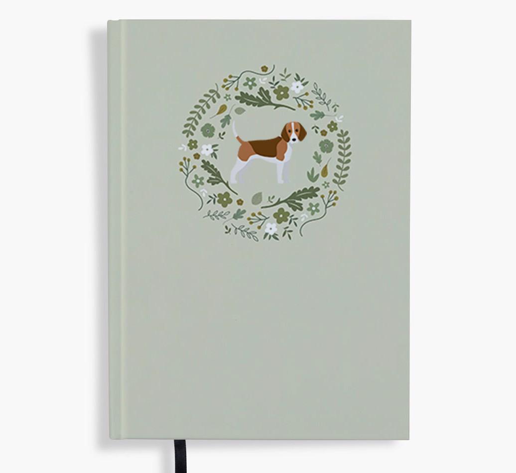 Floral Wreath: Personalised {breedFullName} Notebook