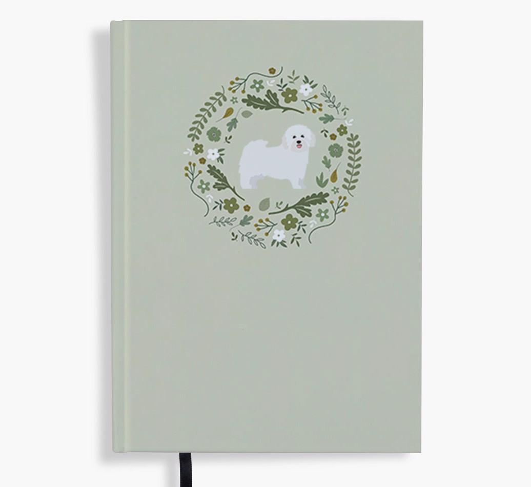 Floral Wreath: Personalised {breedFullName} Notebook