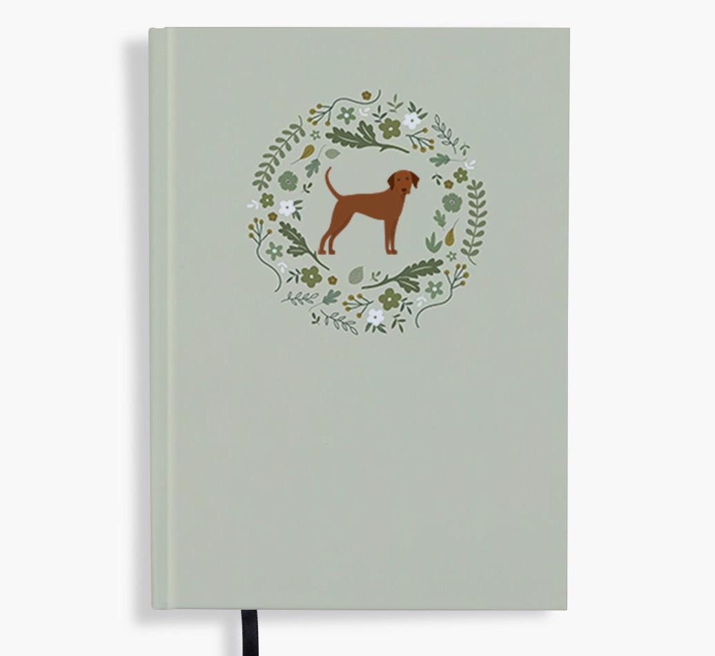 Floral Wreath: Personalised {breedFullName} Notebook