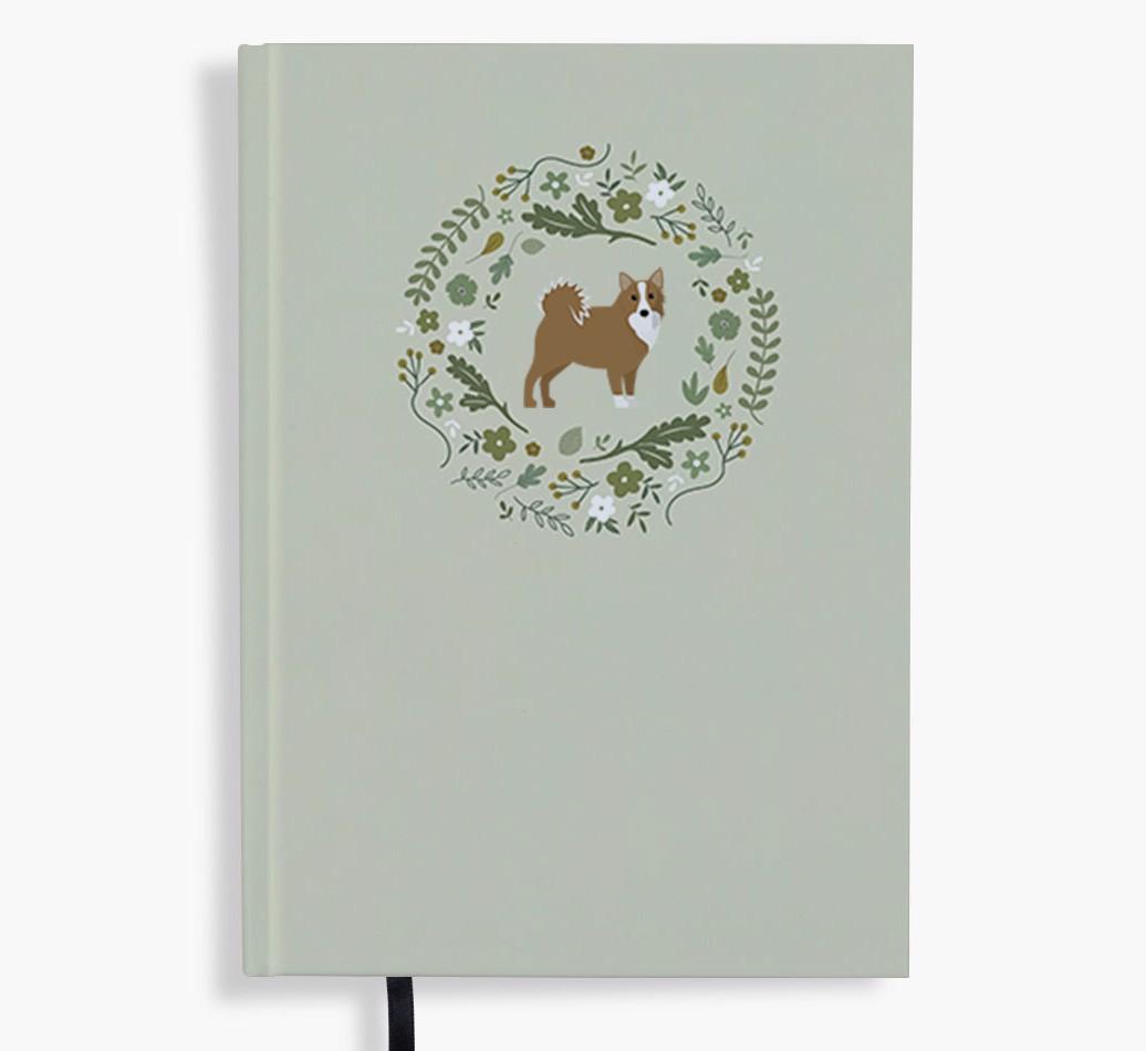 Floral Wreath: Personalised {breedFullName} Notebook