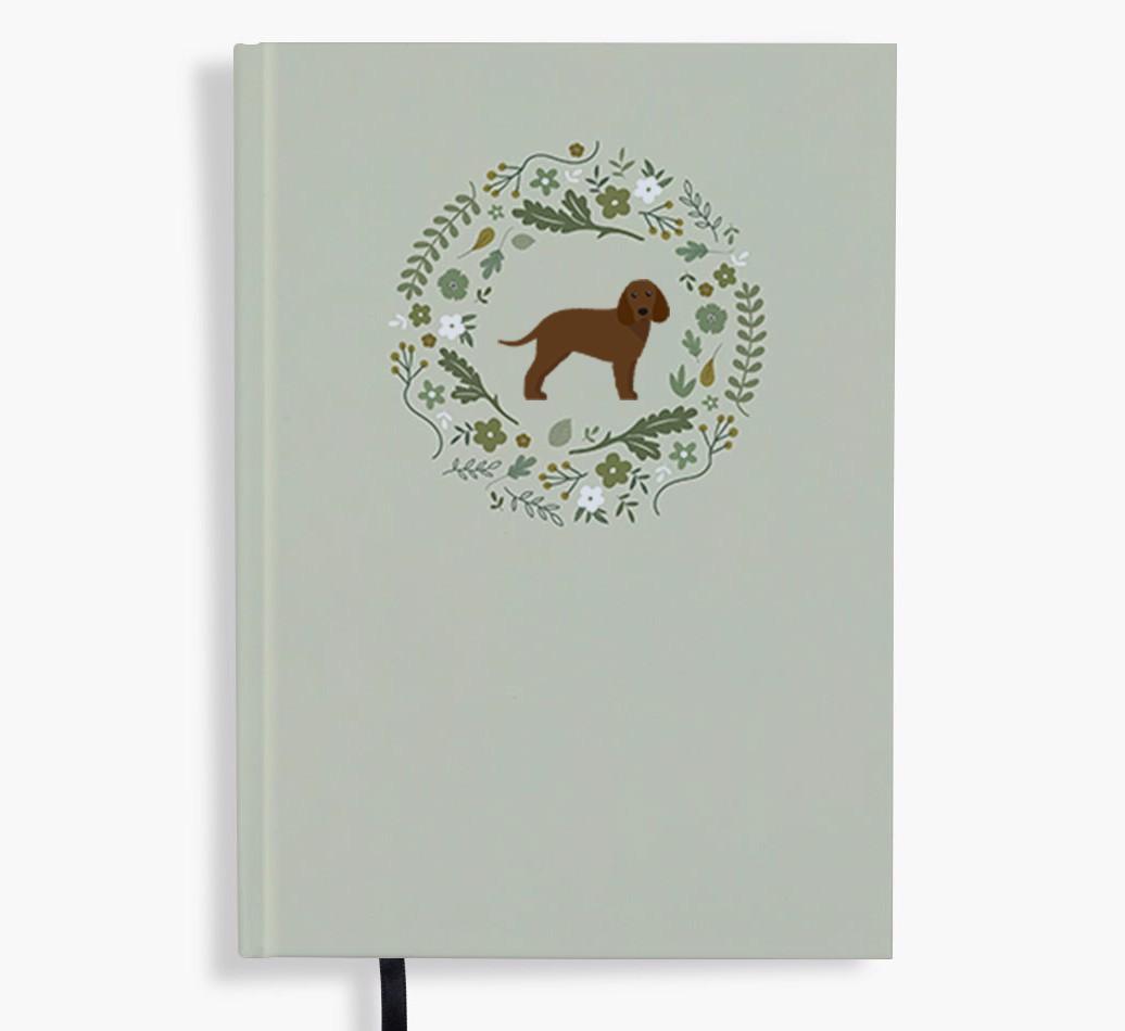 Floral Wreath: Personalised {breedFullName} Notebook