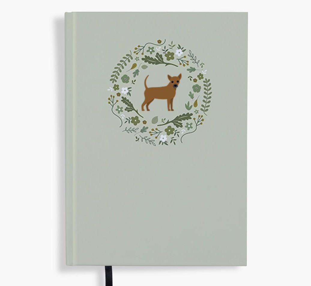 Floral Wreath: Personalised {breedFullName} Notebook