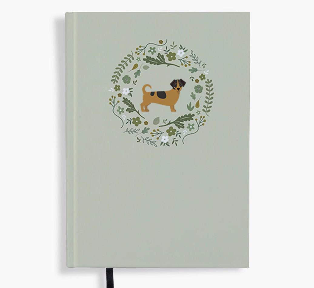 Floral Wreath: Personalised {breedFullName} Notebook