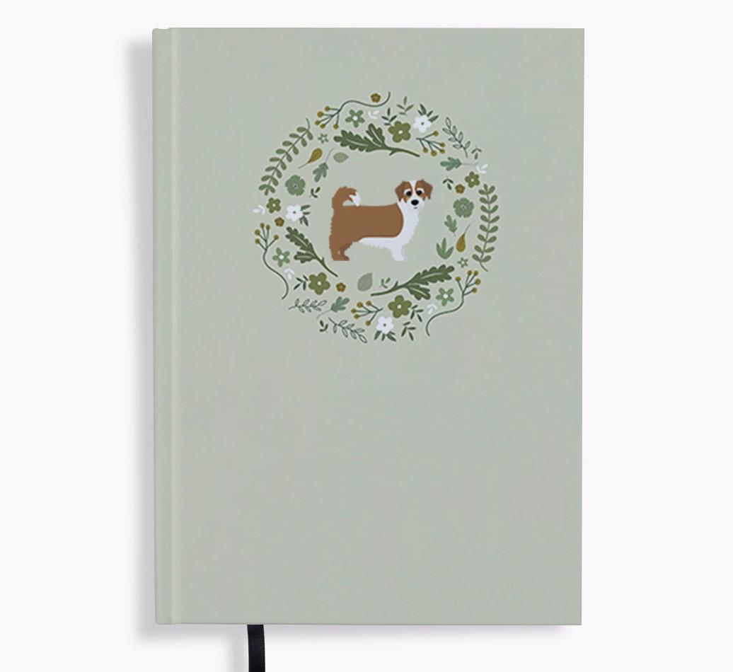 Floral Wreath: Personalised {breedFullName} Notebook