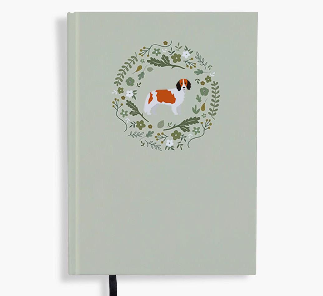 Floral Wreath: Personalised {breedFullName} Notebook