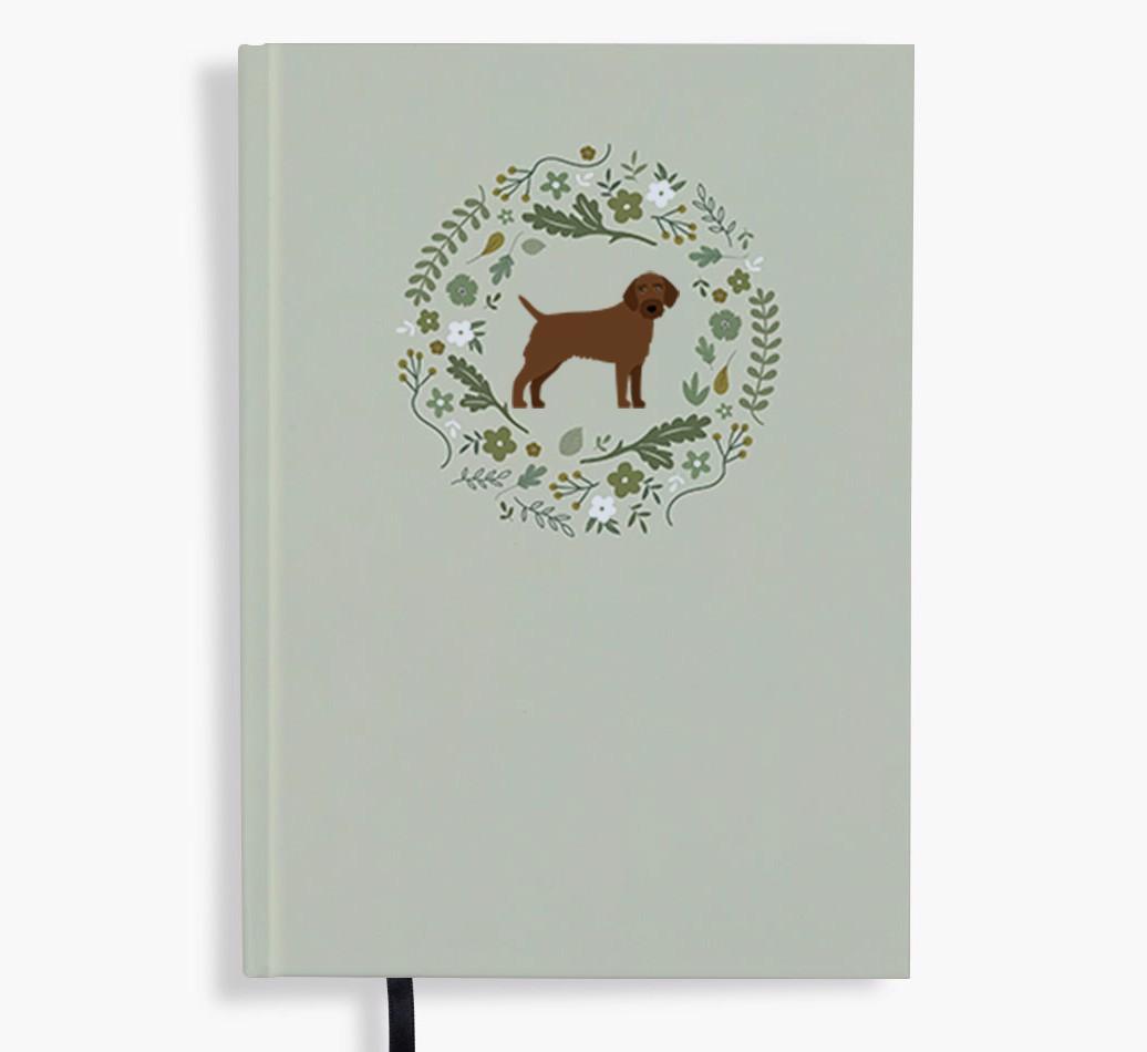 Floral Wreath: Personalised {breedFullName} Notebook
