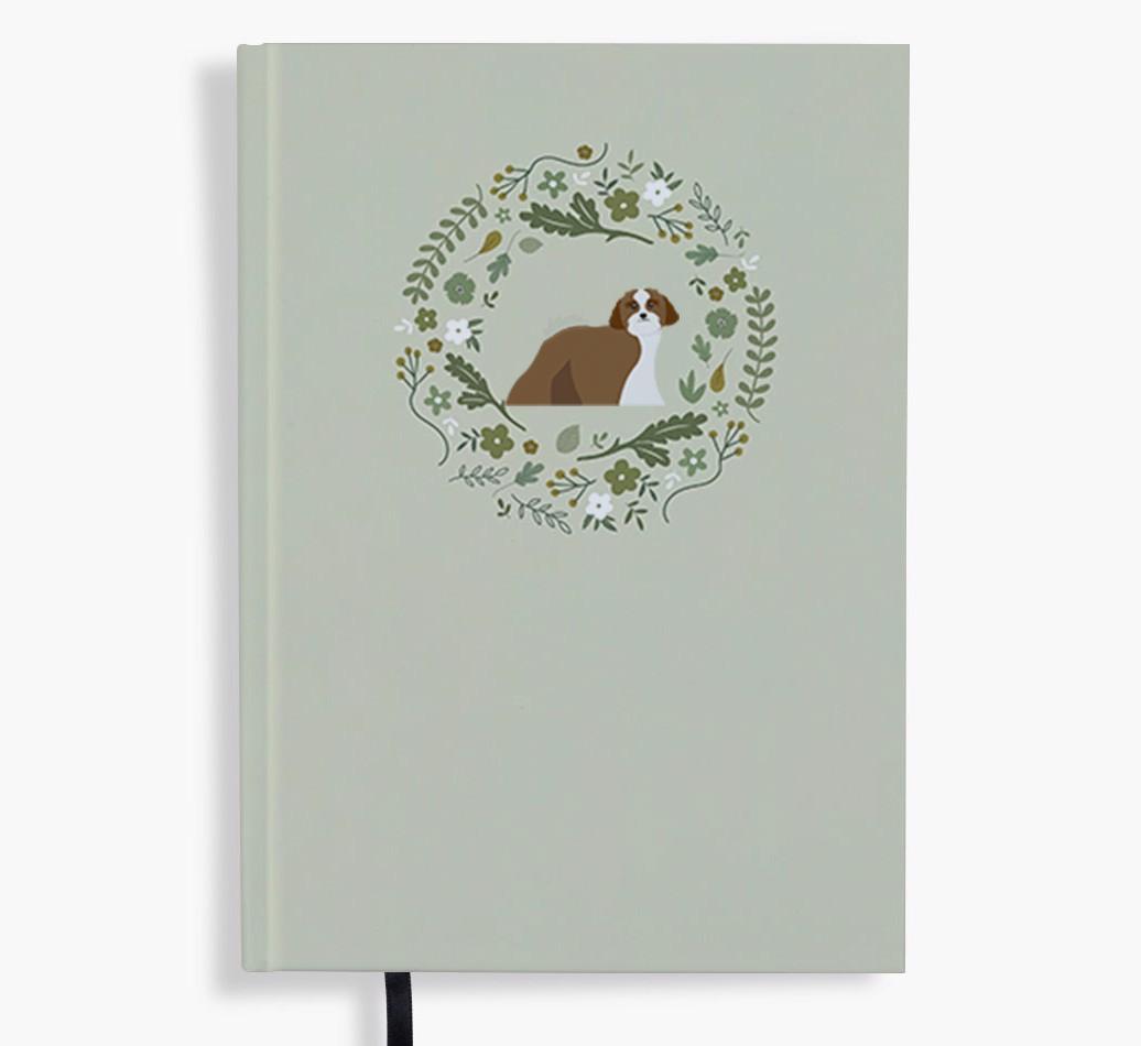 Floral Wreath: Personalised {breedFullName} Notebook