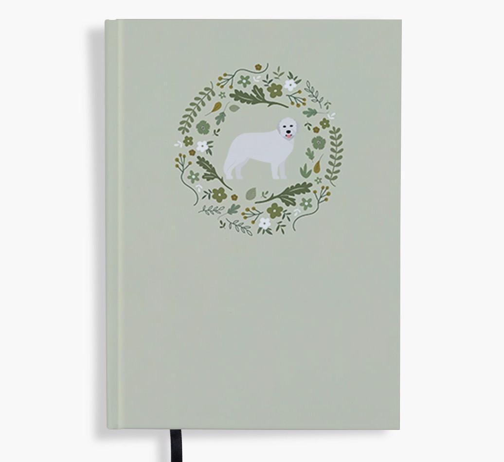 Floral Wreath: Personalised {breedFullName} Notebook