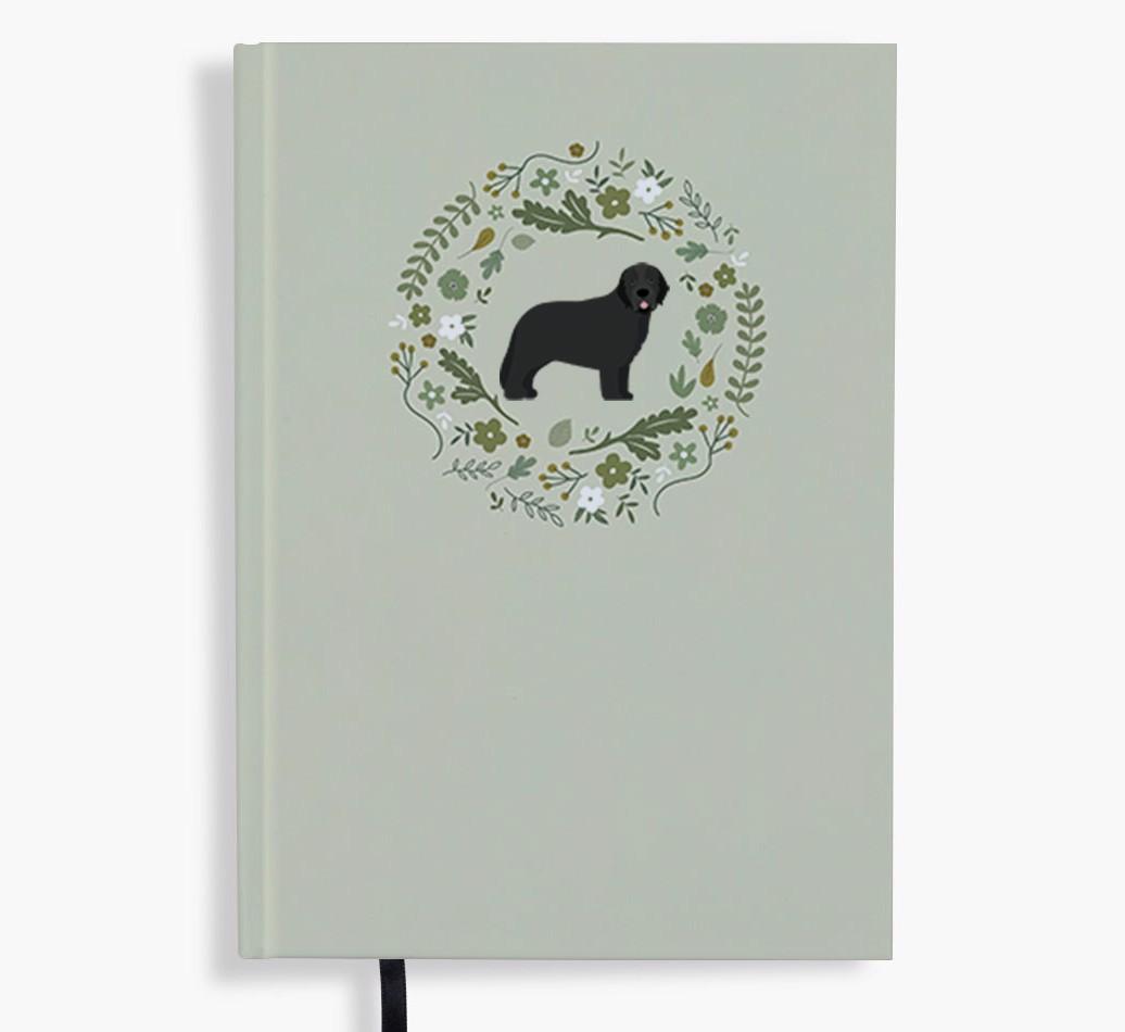 Floral Wreath: Personalised {breedFullName} Notebook