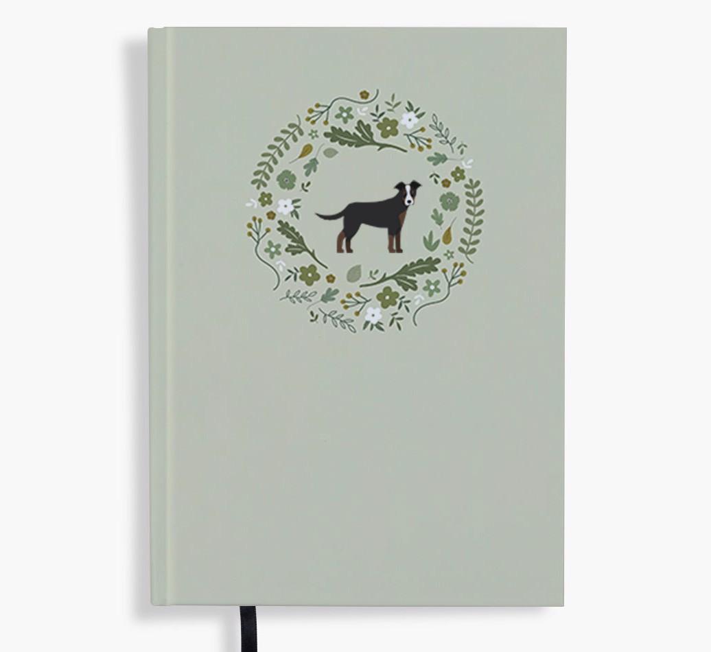 Floral Wreath: Personalised {breedFullName} Notebook