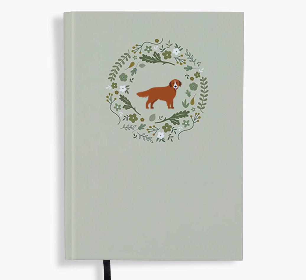 Floral Wreath: Personalised {breedFullName} Notebook
