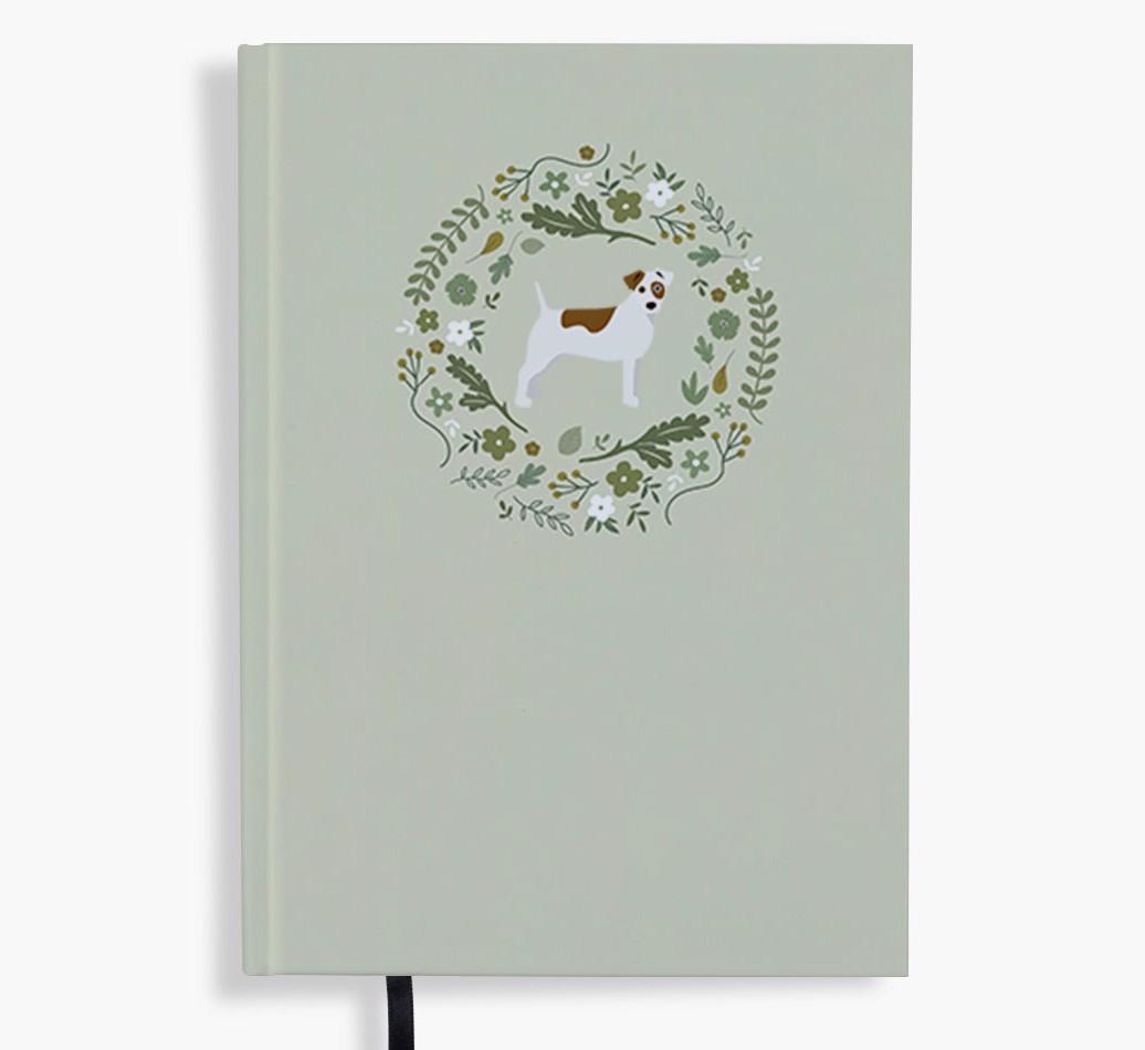 Floral Wreath: Personalised {breedFullName} Notebook
