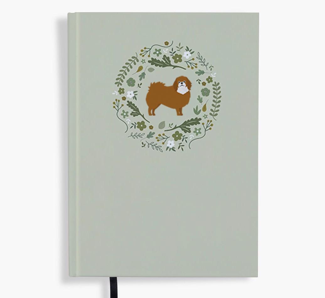 Floral Wreath: Personalised {breedFullName} Notebook