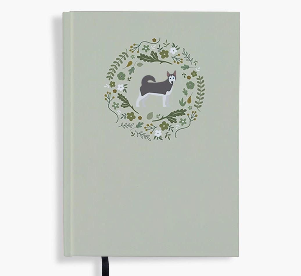 Floral Wreath: Personalised {breedFullName} Notebook