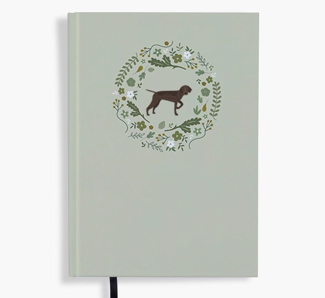 Floral Wreath: Personalised {breedFullName} Notebook