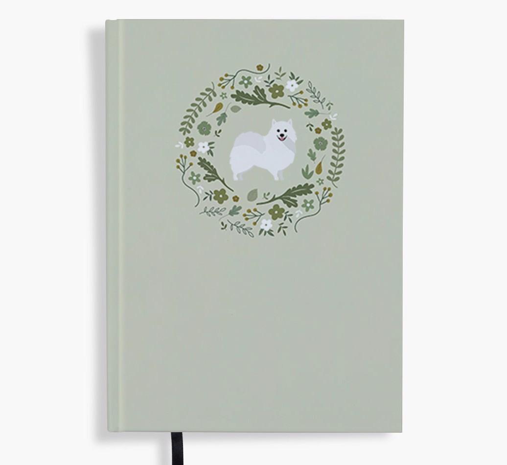 Floral Wreath: Personalised {breedFullName} Notebook