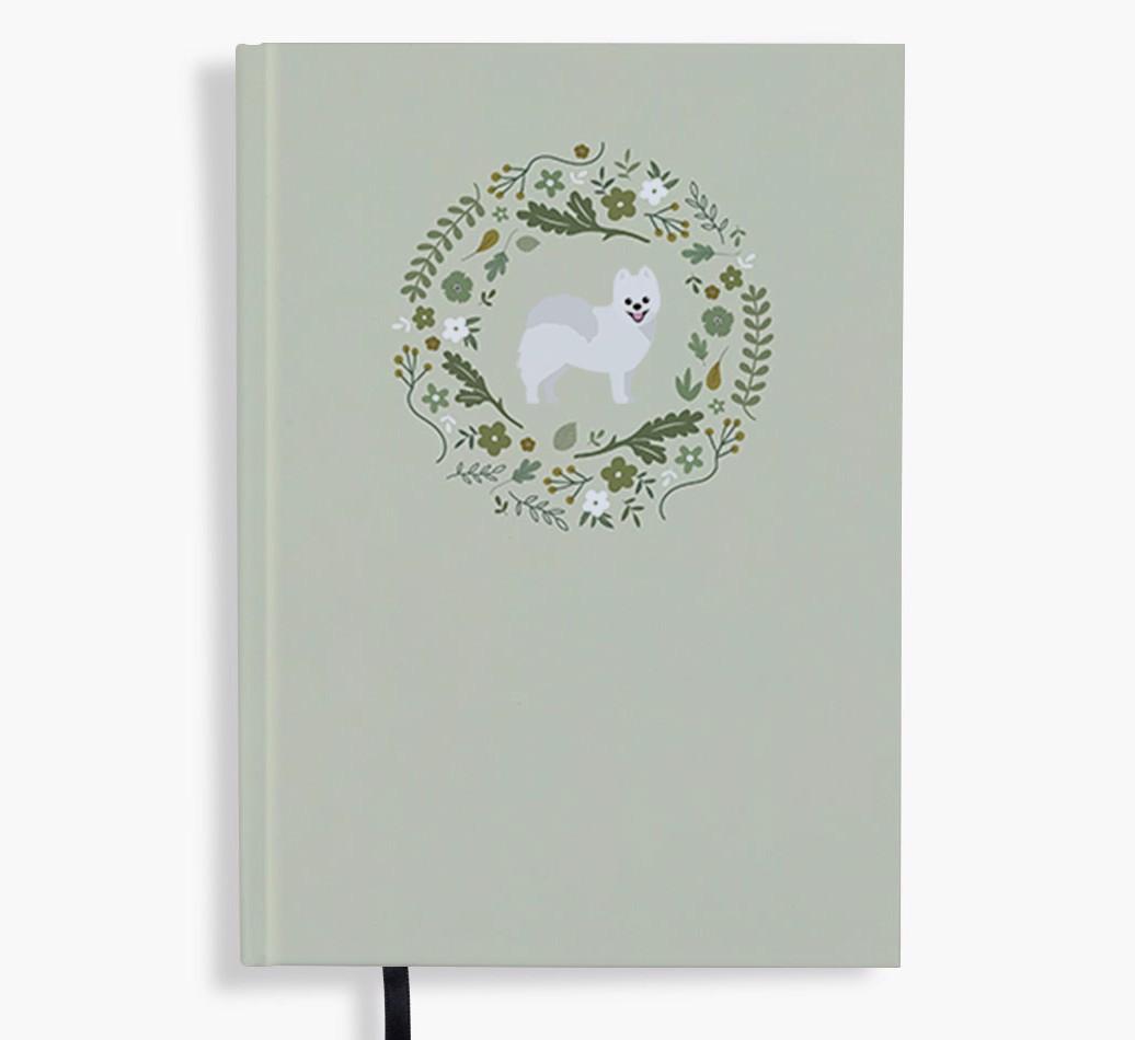 Floral Wreath: Personalised {breedFullName} Notebook
