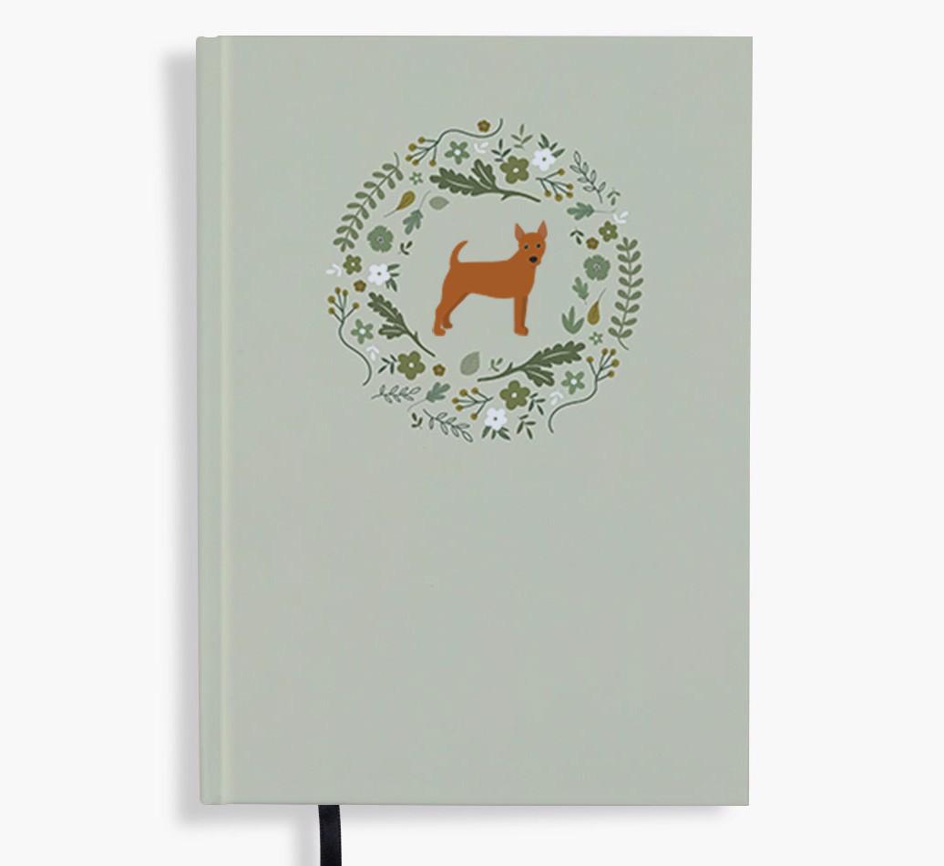 Floral Wreath: Personalised {breedFullName} Notebook