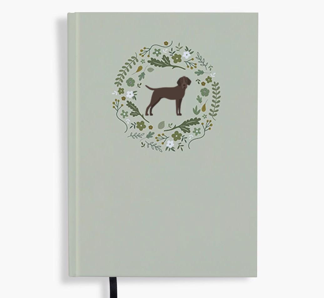 Floral Wreath: Personalised {breedFullName} Notebook