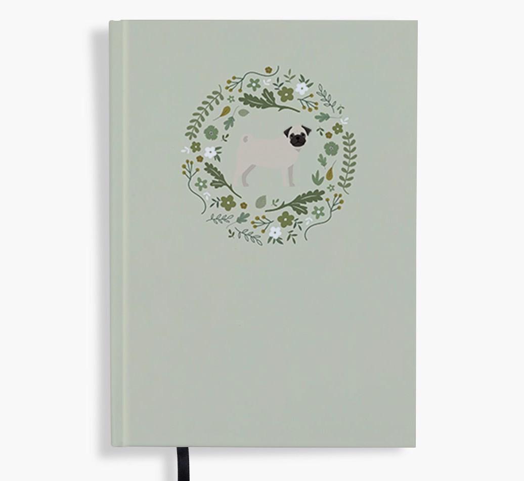 Floral Wreath: Personalised {breedFullName} Notebook