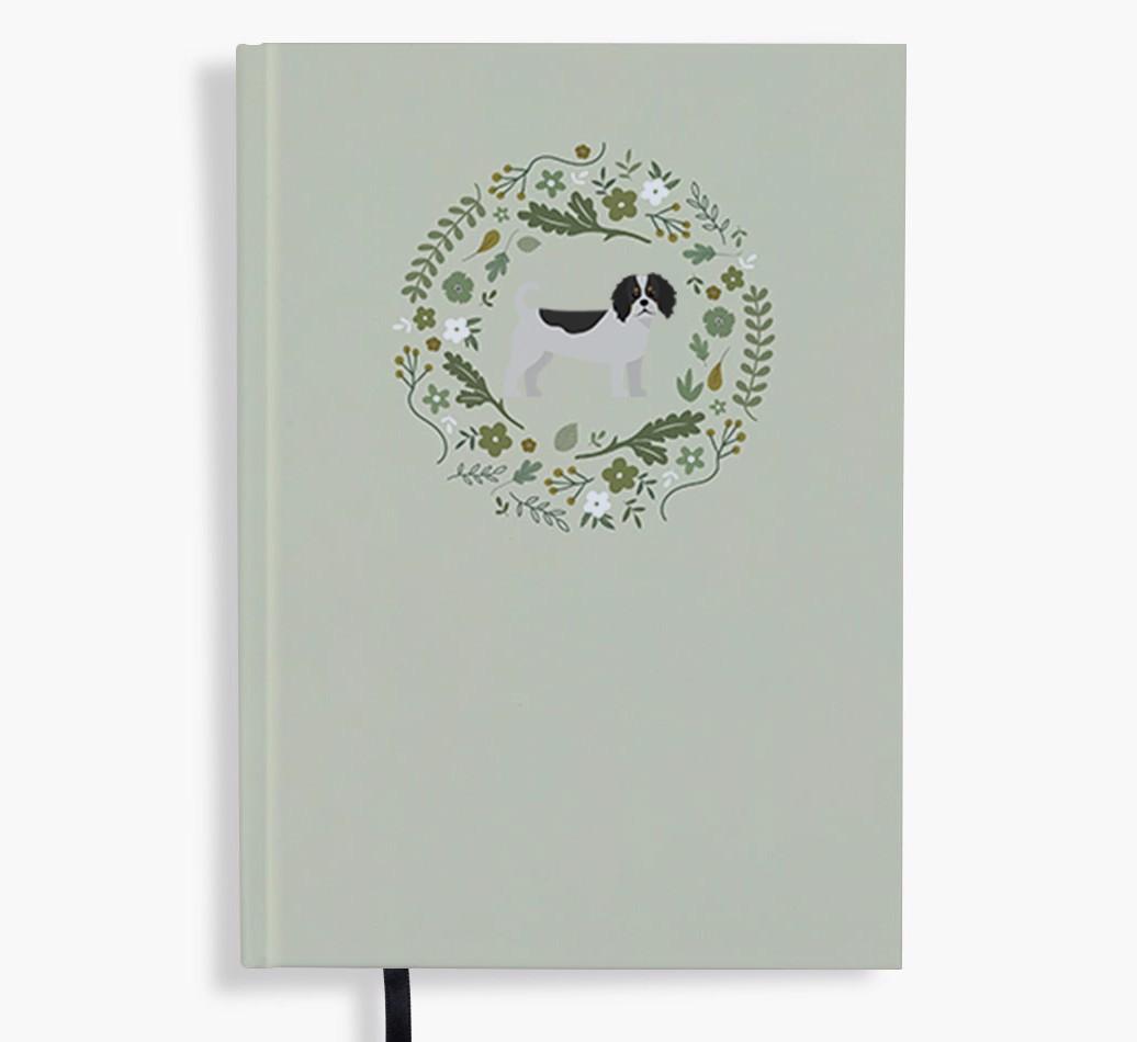 Floral Wreath: Personalised {breedFullName} Notebook
