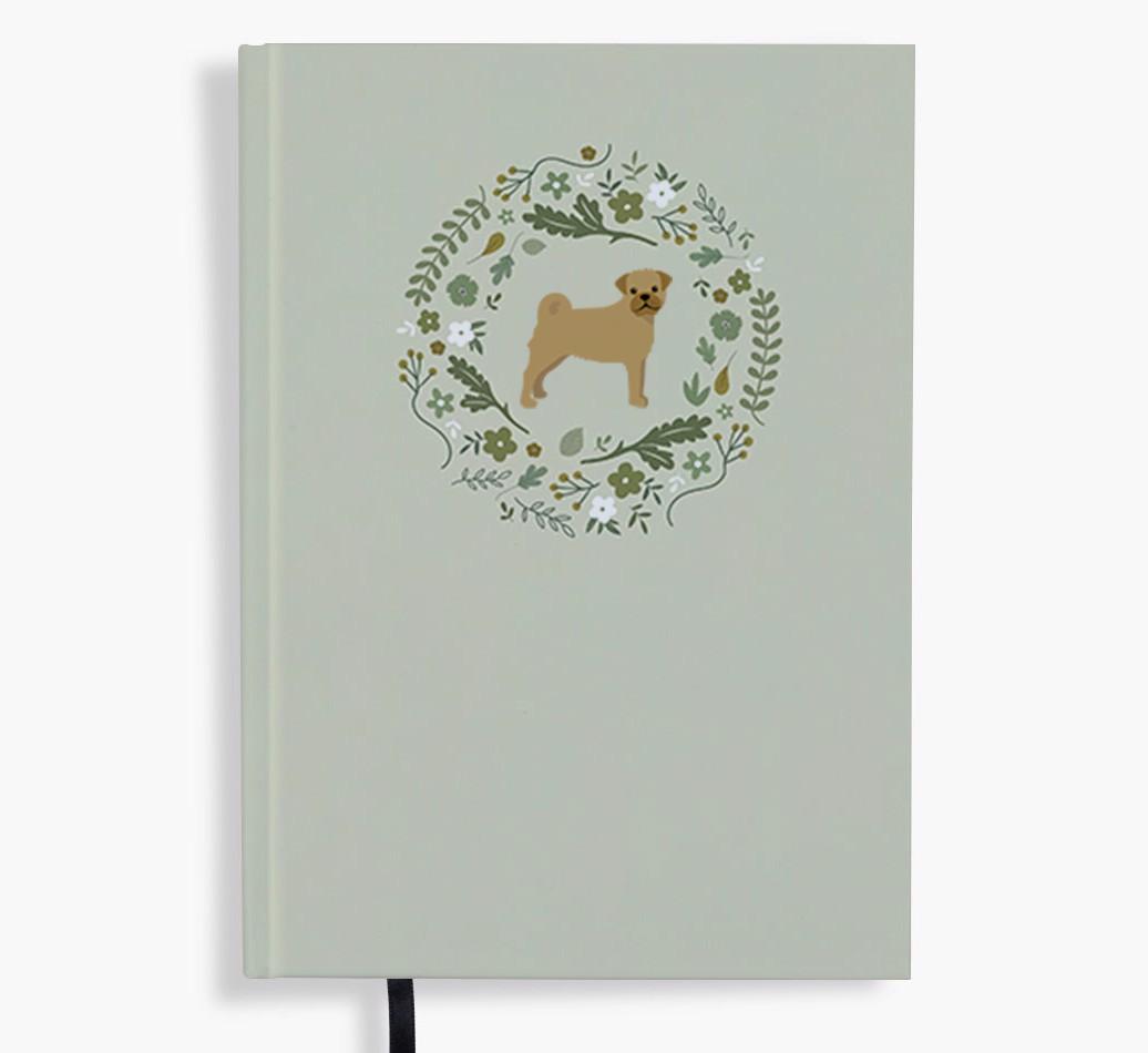 Floral Wreath: Personalised {breedFullName} Notebook