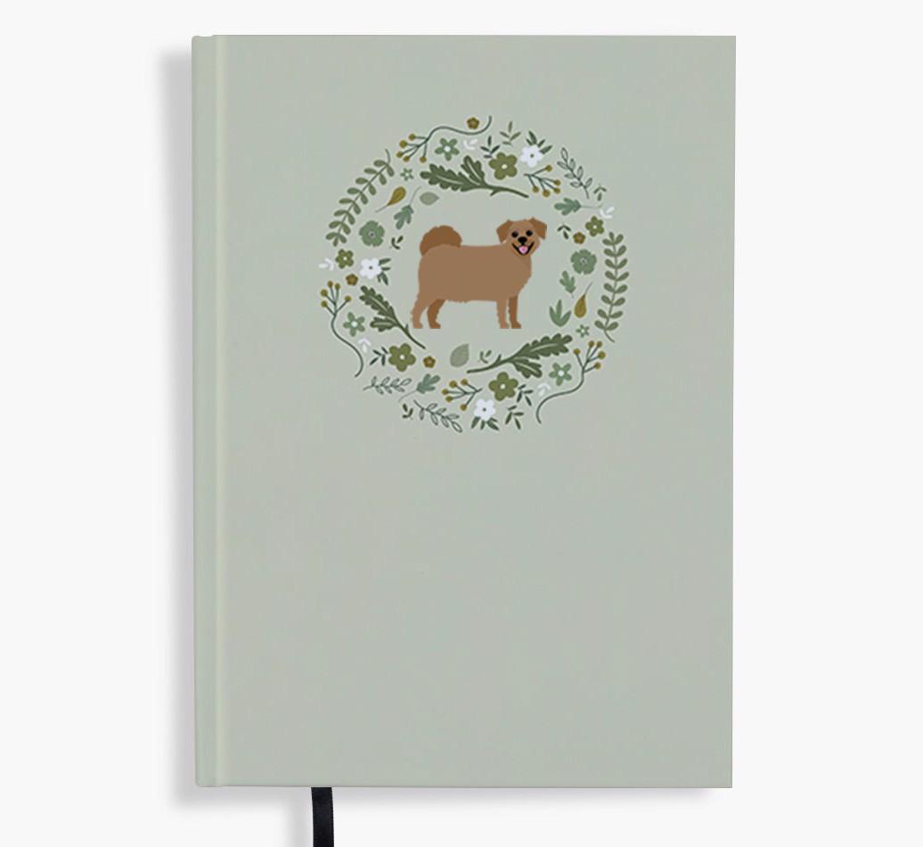 Floral Wreath: Personalised {breedFullName} Notebook