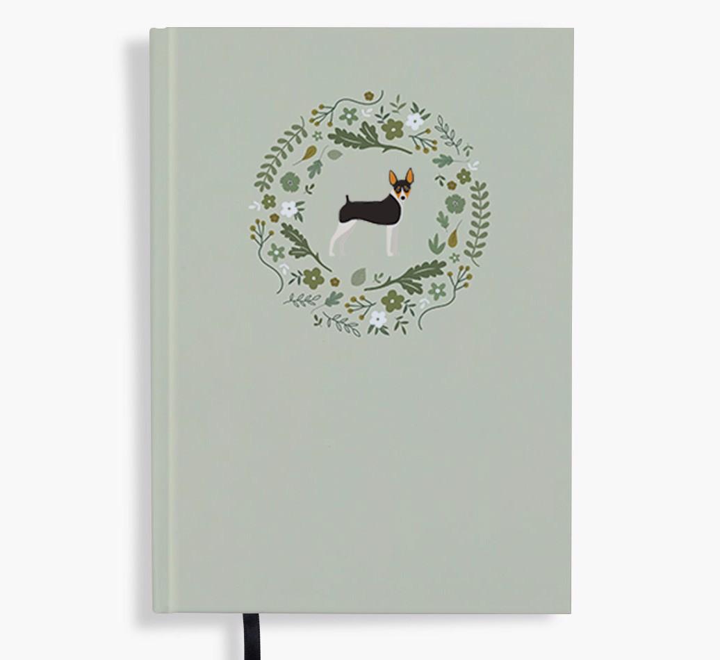 Floral Wreath: Personalised {breedFullName} Notebook