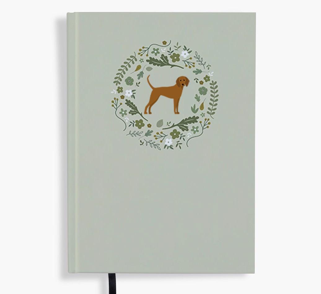 Floral Wreath: Personalised {breedFullName} Notebook