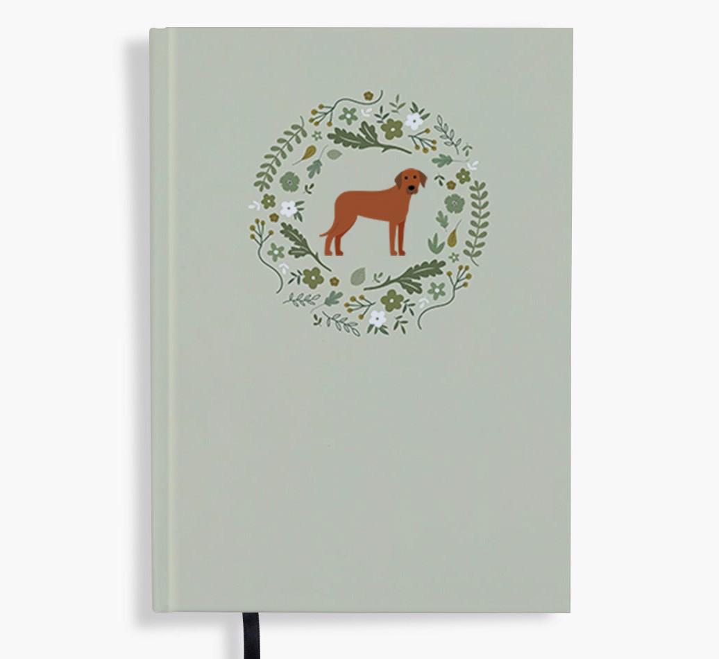 Floral Wreath: Personalised {breedFullName} Notebook