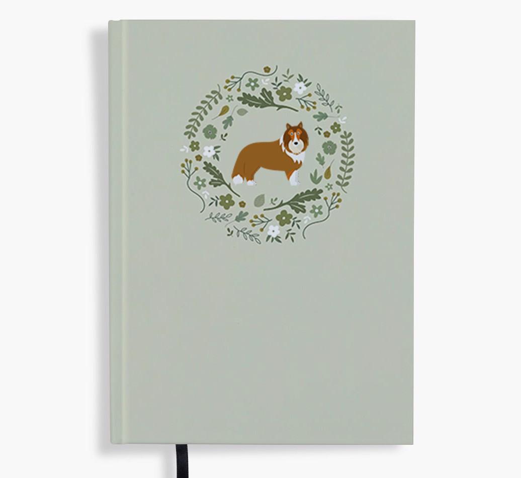 Floral Wreath: Personalised {breedFullName} Notebook