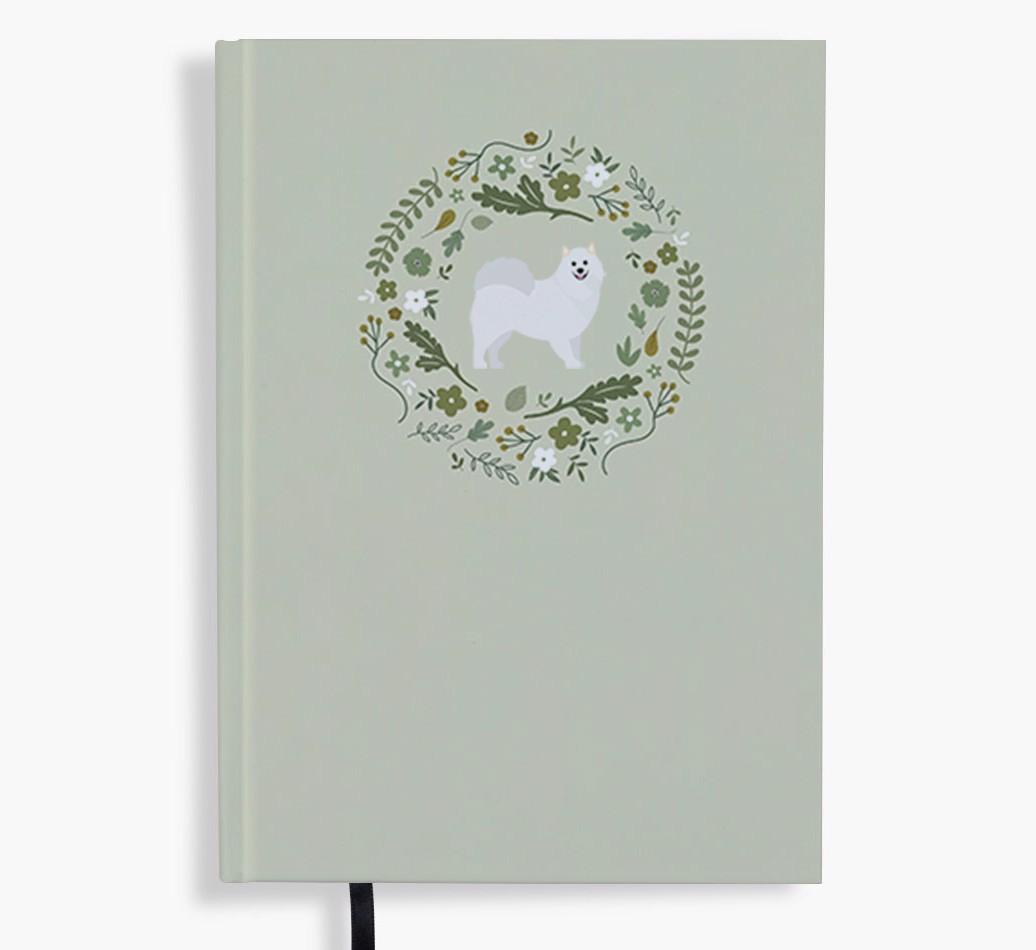 Floral Wreath: Personalised {breedFullName} Notebook