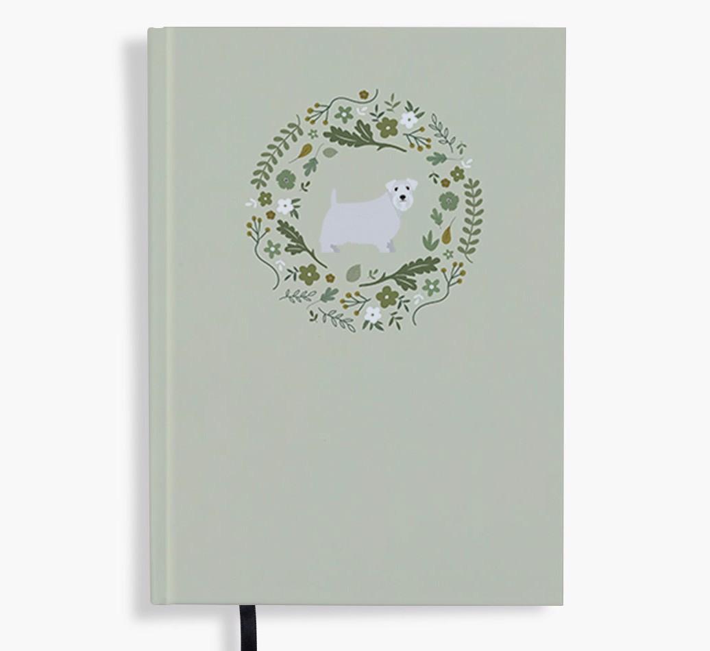 Floral Wreath: Personalised {breedFullName} Notebook