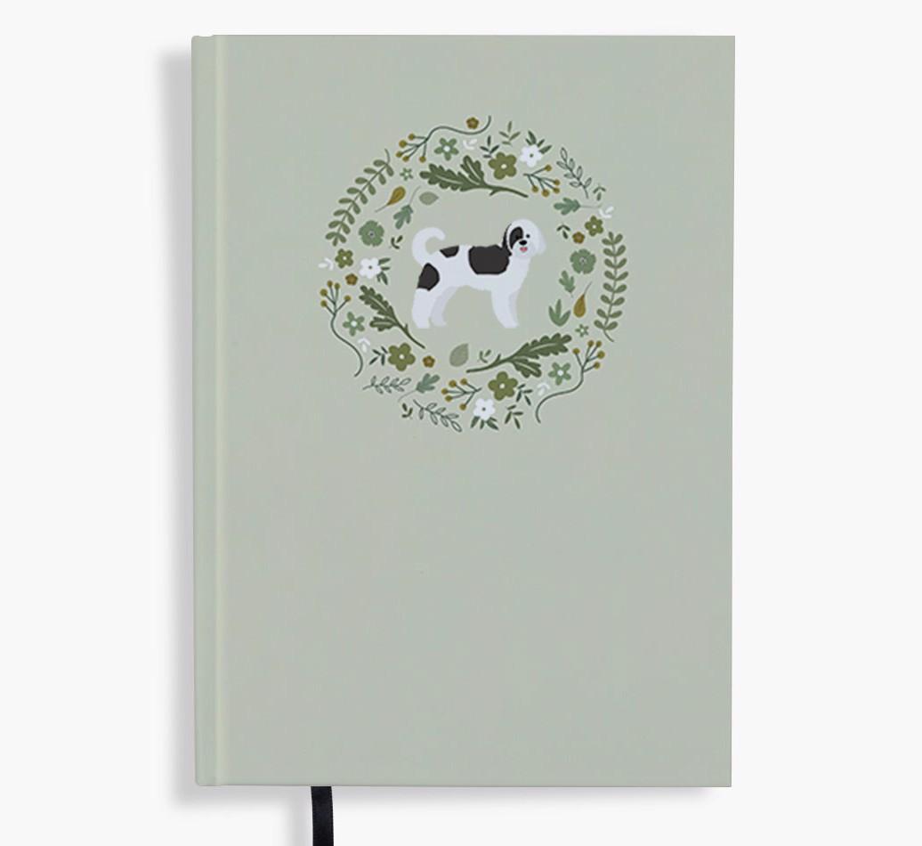 Floral Wreath: Personalised {breedFullName} Notebook