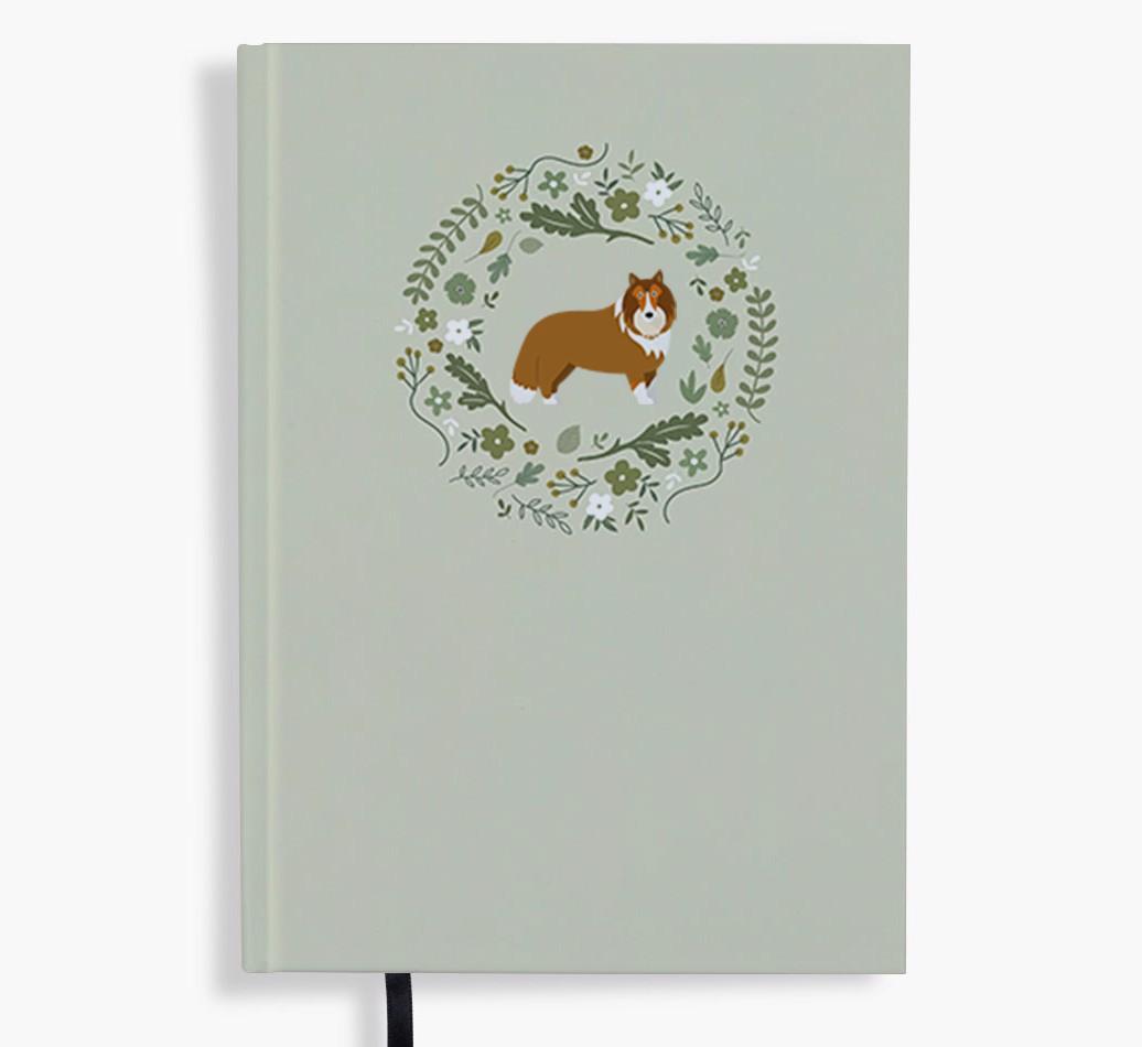 Floral Wreath: Personalised {breedFullName} Notebook