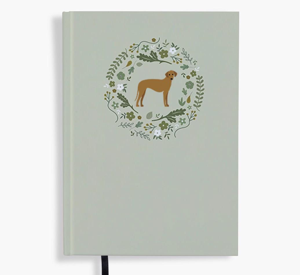 Floral Wreath: Personalised {breedFullName} Notebook