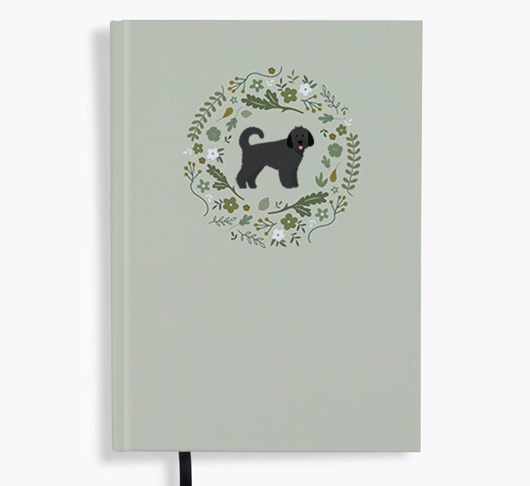Floral Wreath: Personalised {breedFullName} Notebook