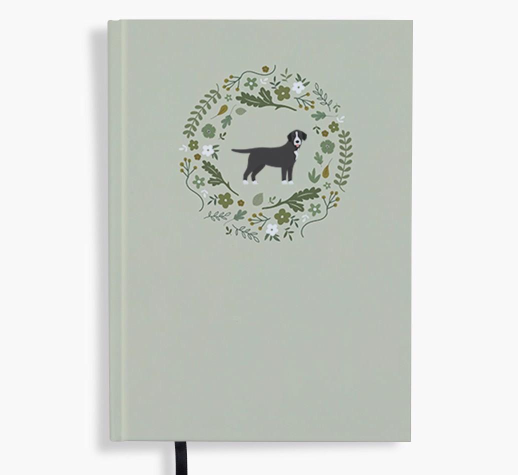 Floral Wreath: Personalised {breedFullName} Notebook