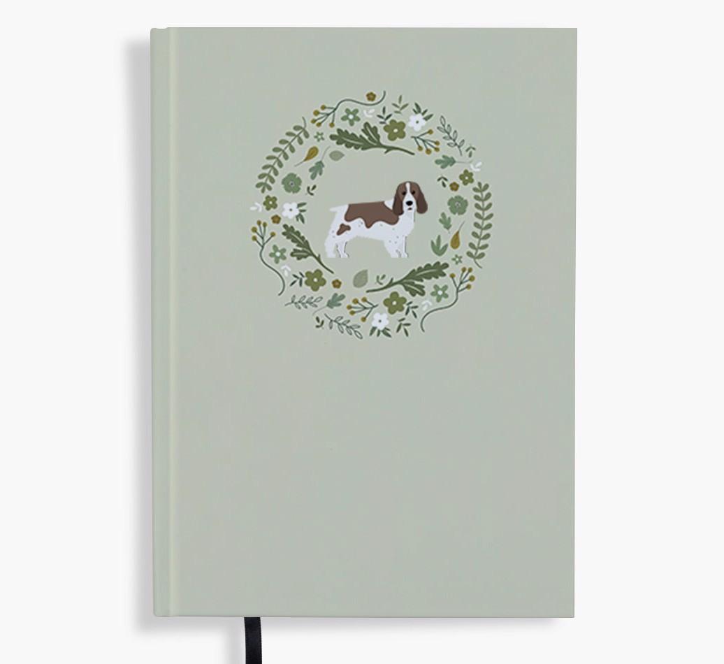 Floral Wreath: Personalised {breedFullName} Notebook