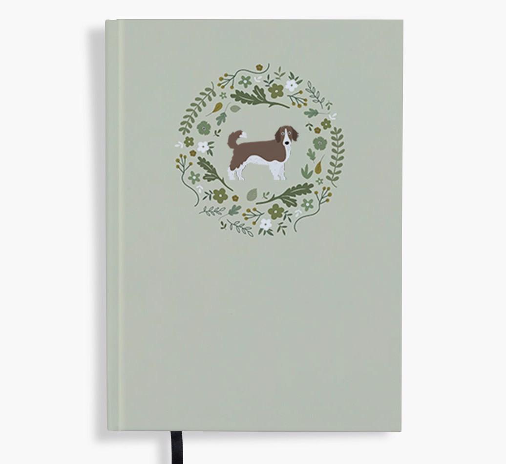 Floral Wreath: Personalised {breedFullName} Notebook