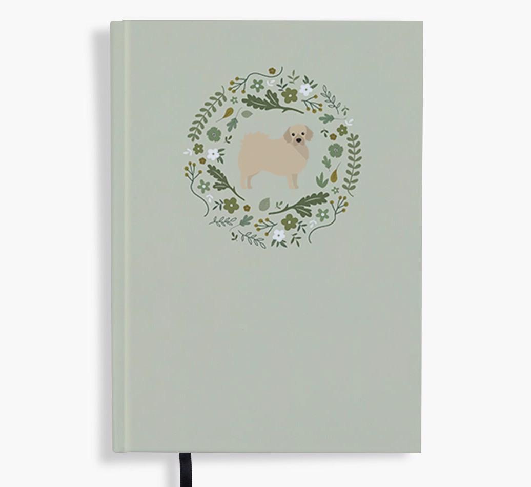 Floral Wreath: Personalised {breedFullName} Notebook