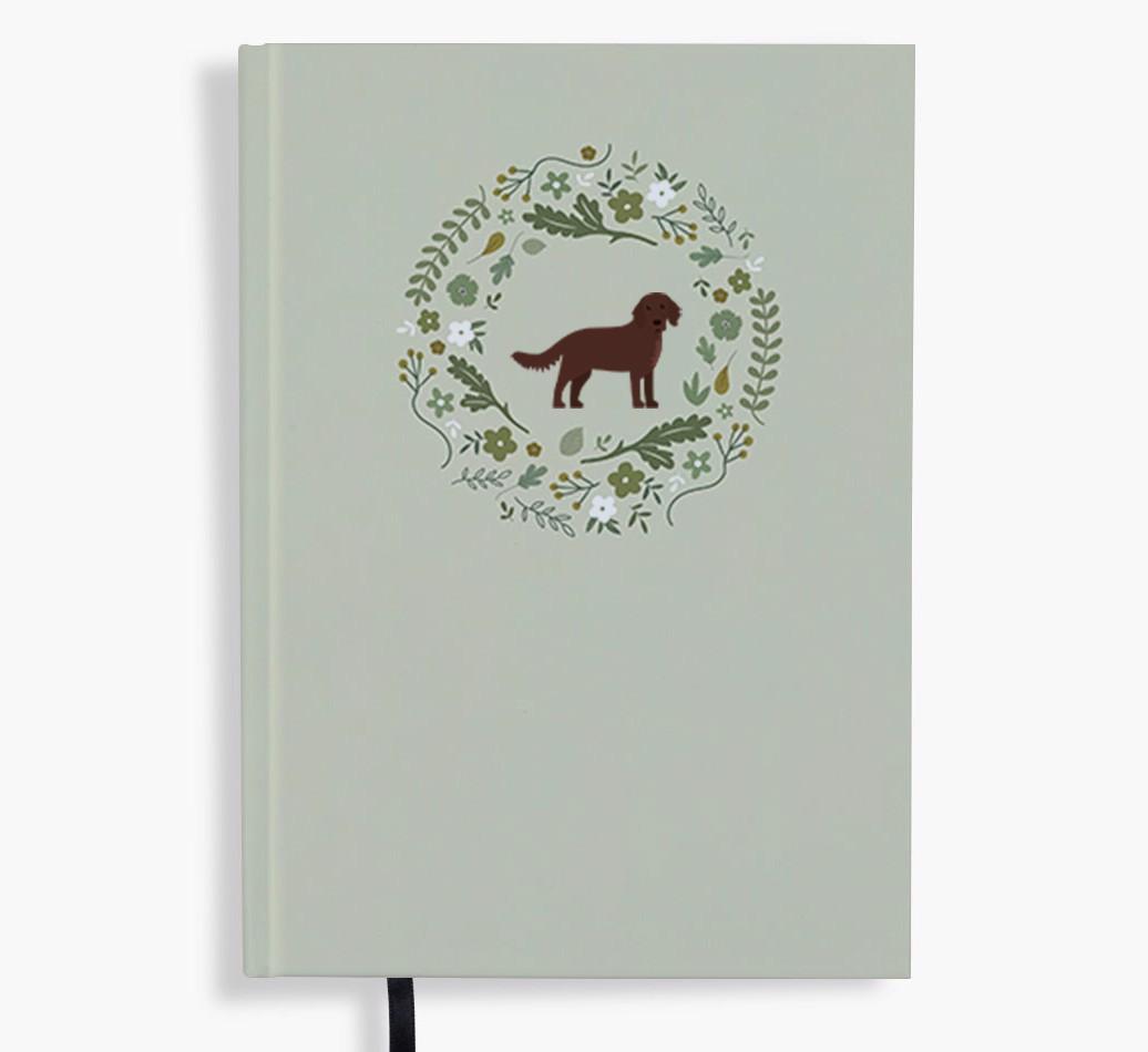 Floral Wreath: Personalised {breedFullName} Notebook