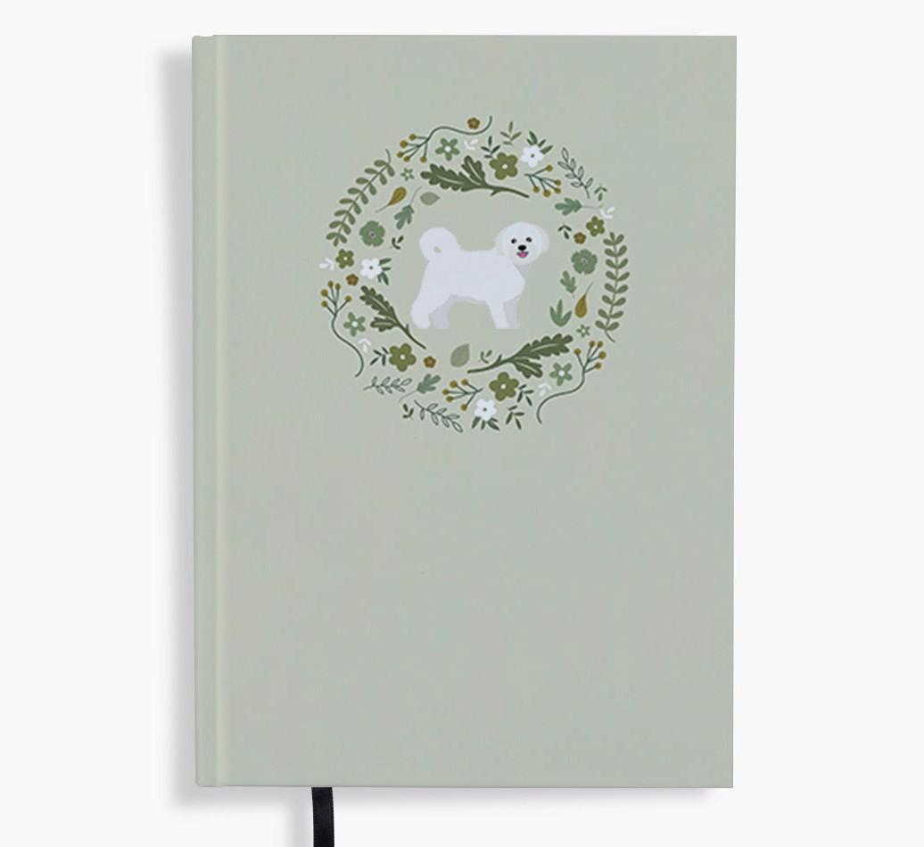 Floral Wreath: Personalised {breedFullName} Notebook