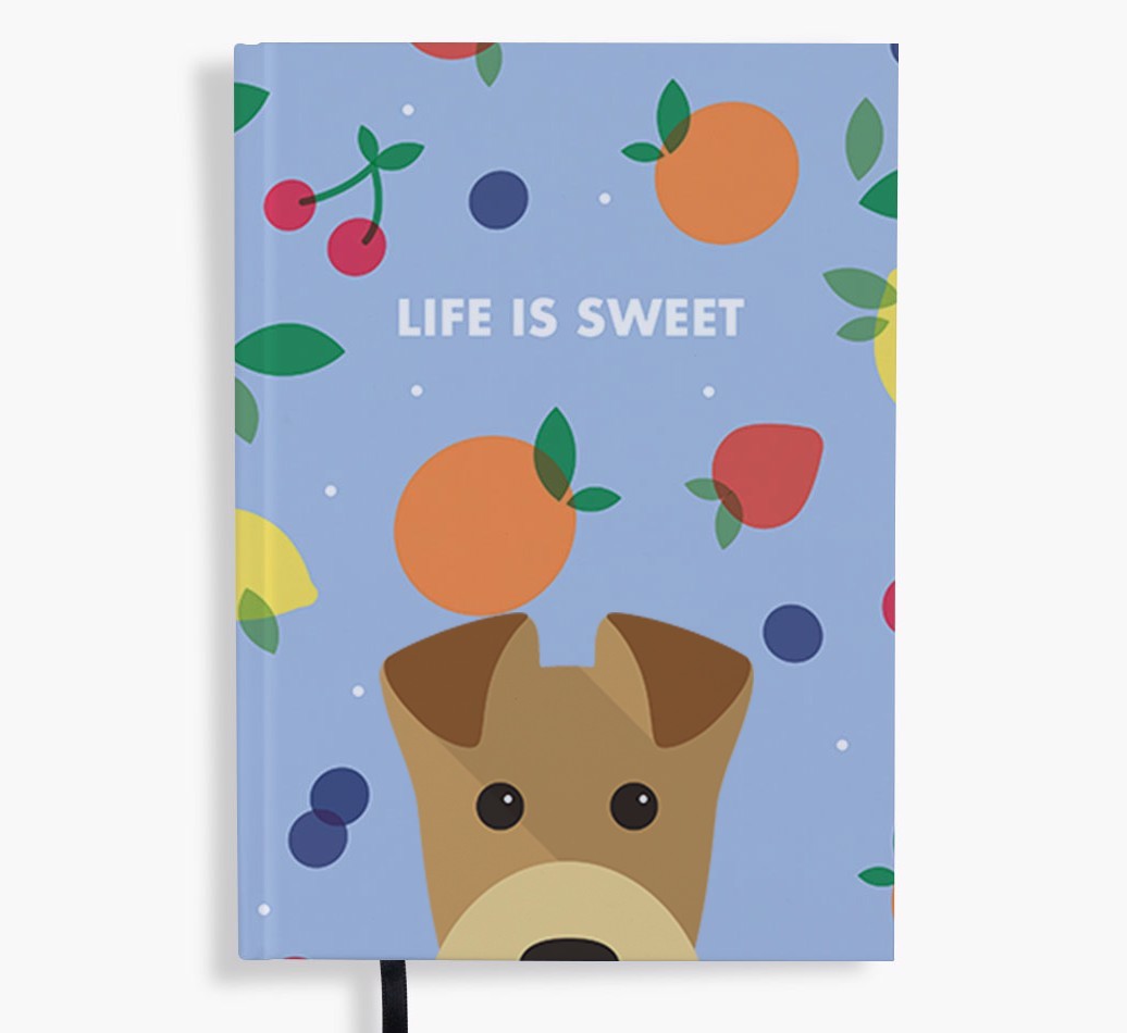 Life Is Sweet: Personalised {breedFullName} Notebook