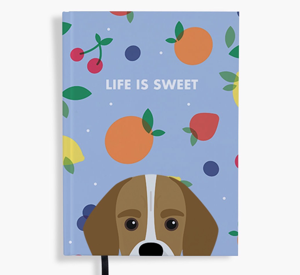 Life Is Sweet: Personalised {breedFullName} Notebook