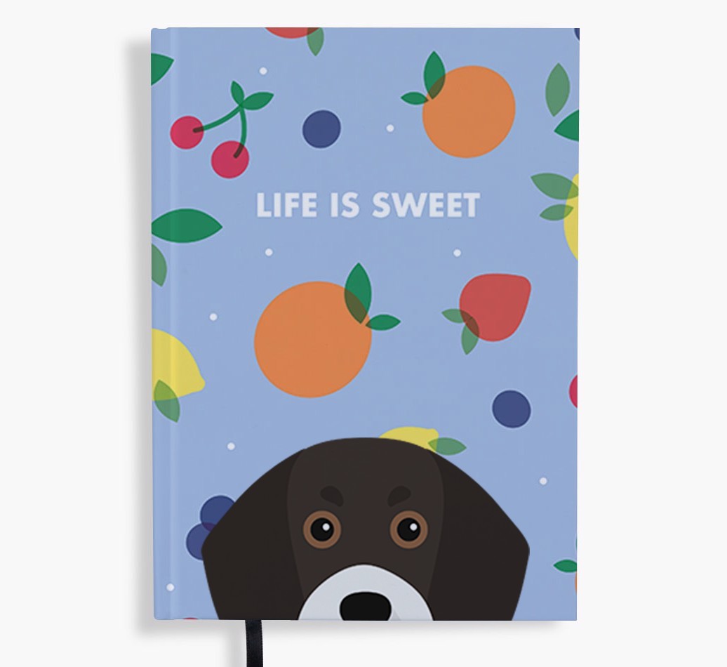 Life Is Sweet: Personalised {breedFullName} Notebook