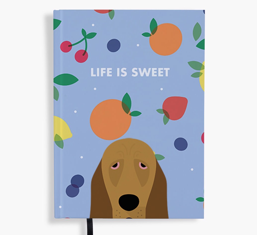 Life Is Sweet: Personalised {breedFullName} Notebook