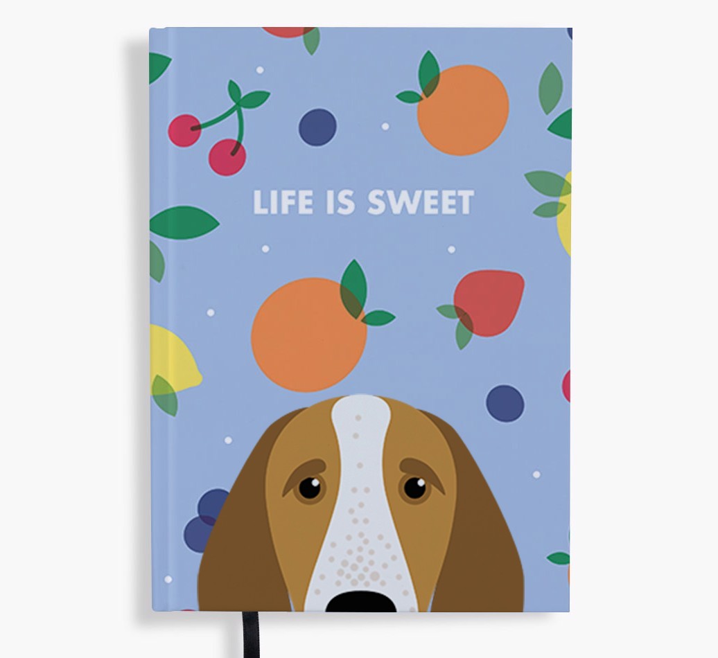 Life Is Sweet: Personalised {breedFullName} Notebook