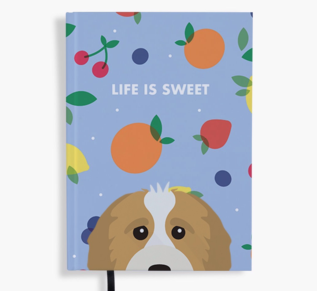 Life Is Sweet: Personalised {breedFullName} Notebook